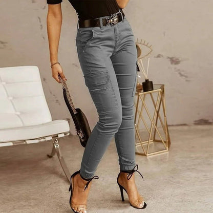 Dames Skinny Cargo Jeans