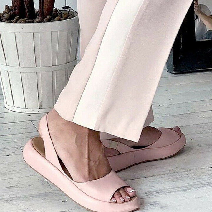 Dames Slingback Ballerina's met Open Neus voor Casual Wear