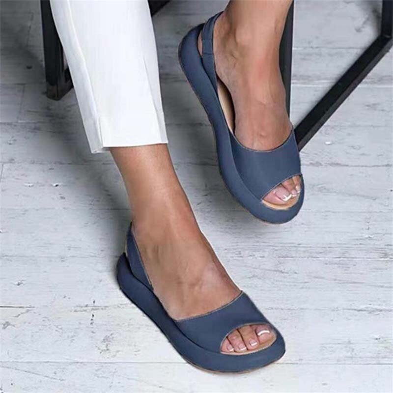 Dames Slingback Ballerina's met Open Neus voor Casual Wear