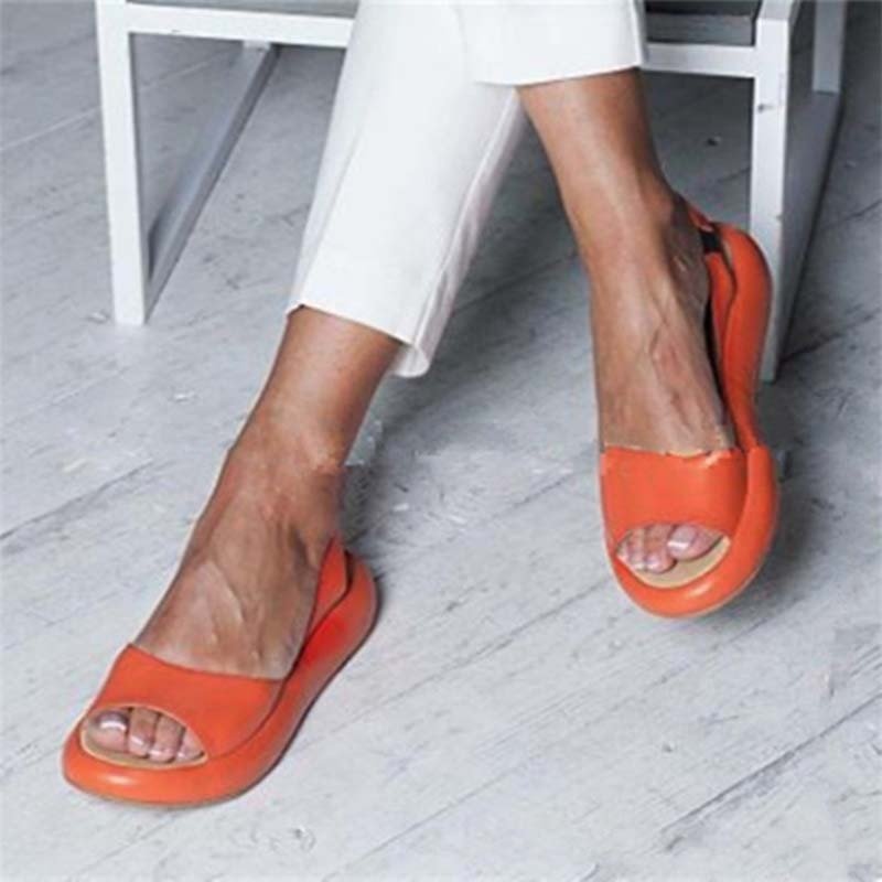 Dames Slingback Ballerina's met Open Neus voor Casual Wear