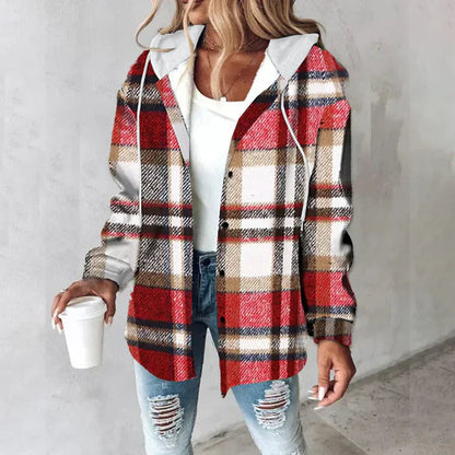 Dames Zomer Jas Vest Met Print en Capuchon voor Koele Avonden