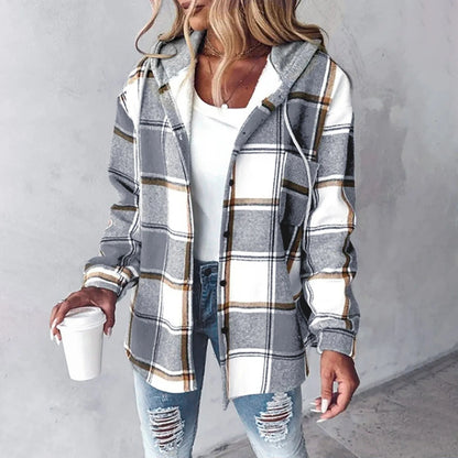 Dames Zomer Jas Vest Met Print en Capuchon voor Koele Avonden