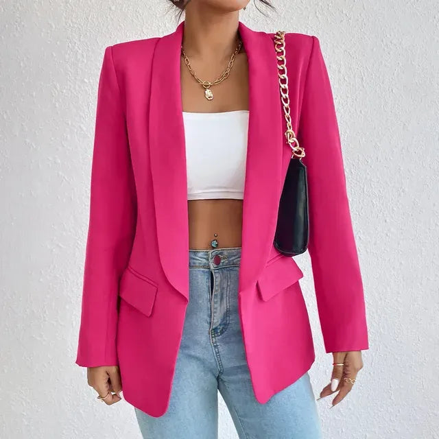 Dames blazer met getailleerde pasvorm - Solène