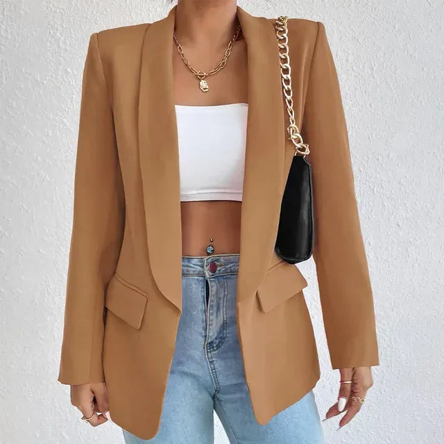 Dames blazer met getailleerde pasvorm - Solène