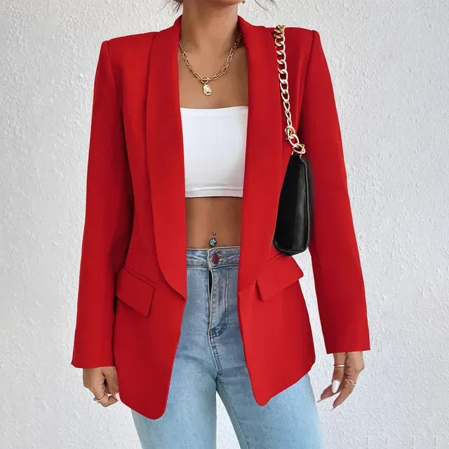 Dames blazer met getailleerde pasvorm - Solène
