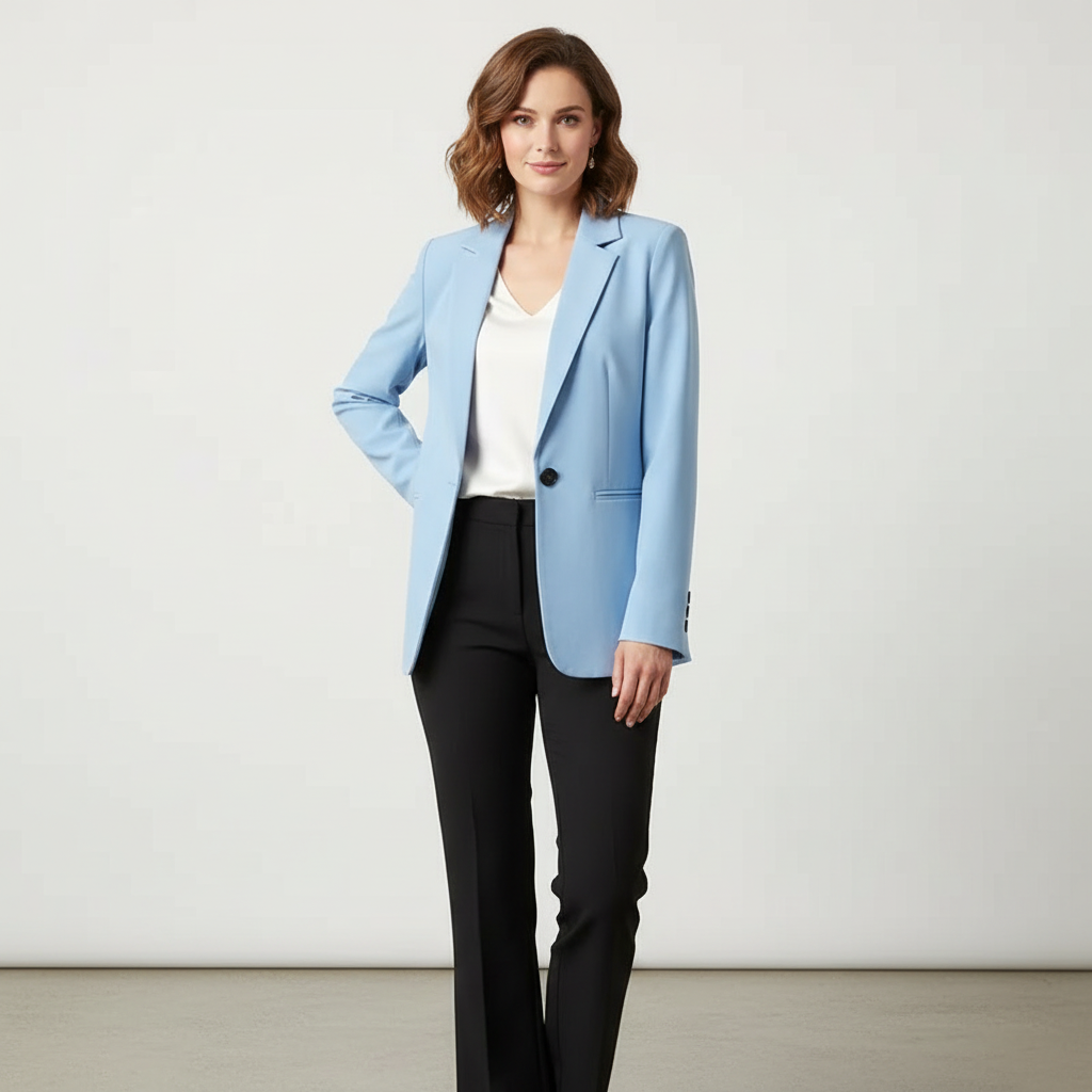 Dames blazer met getailleerde pasvorm – Neriza