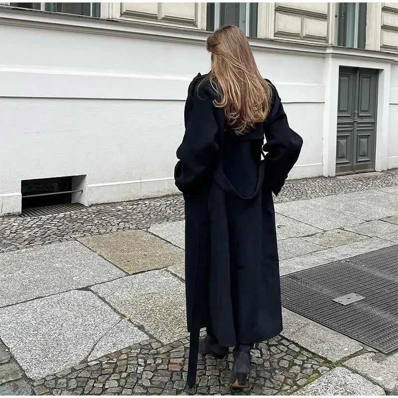 Dames double-breasted trenchcoat