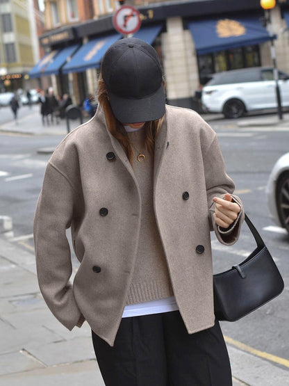 Dames double breasted pea coat