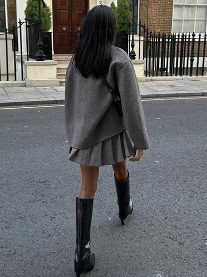 Dames double breasted pea coat