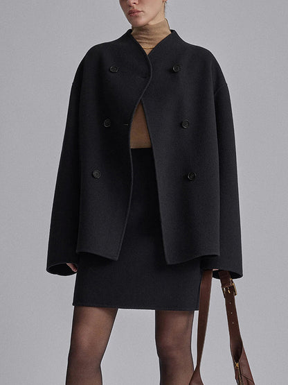 Dames double breasted pea coat