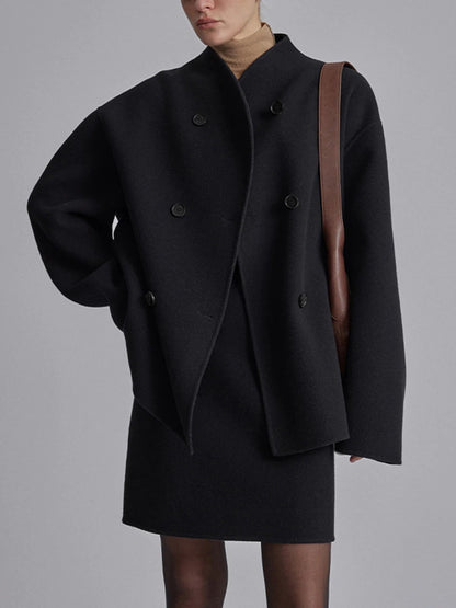 Dames double breasted pea coat