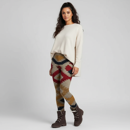 Dames legging met grafisch patroon