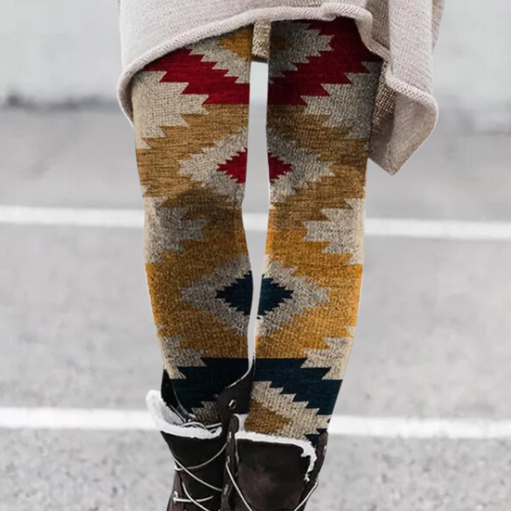 Dames legging met grafisch patroon