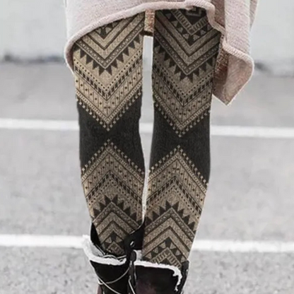 Dames legging met grafisch patroon