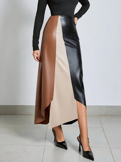 Dames rok met kleurcontrast – Alina