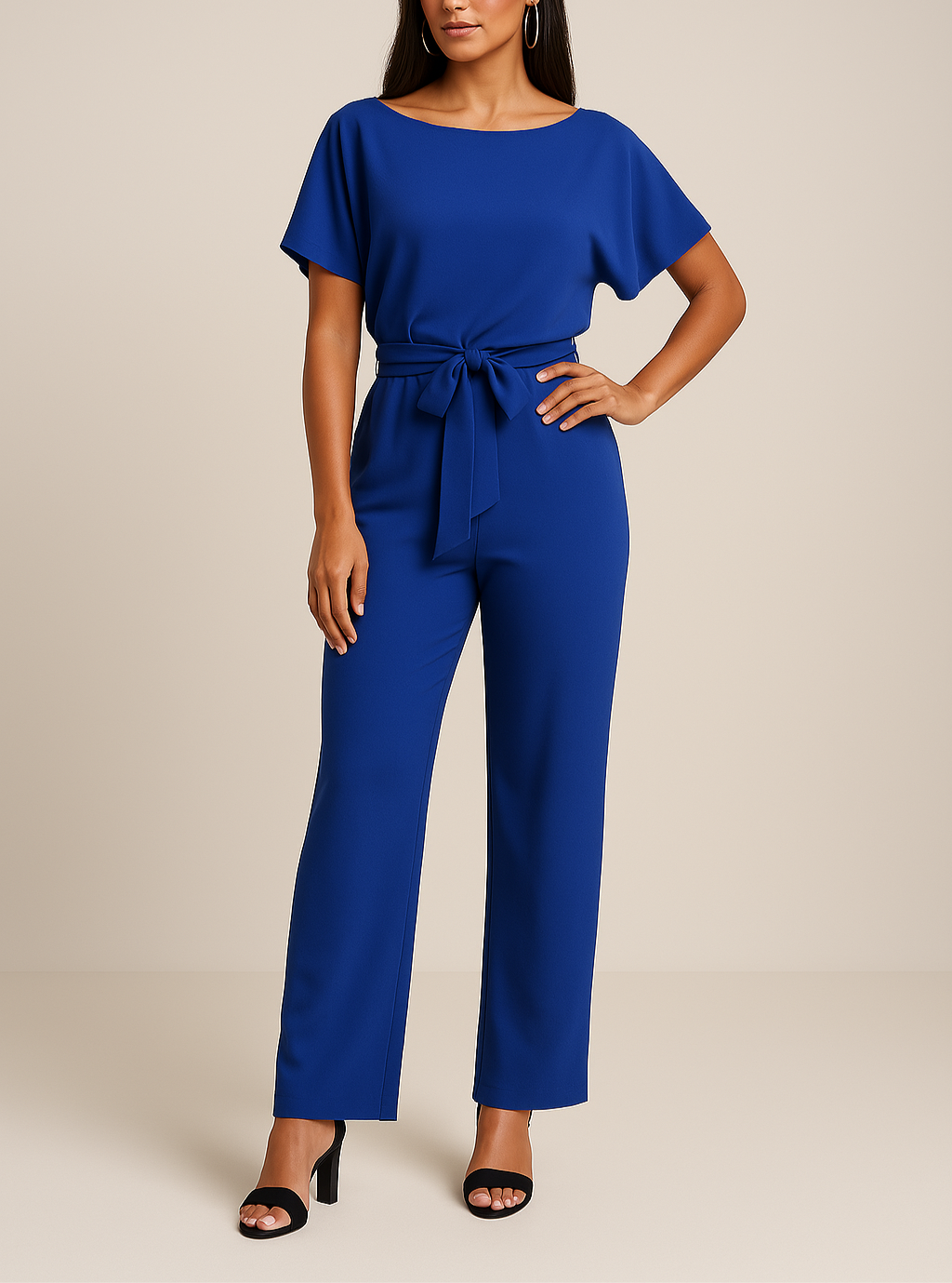 Sélina Elegante Dames Jumpsuit met Tailleband