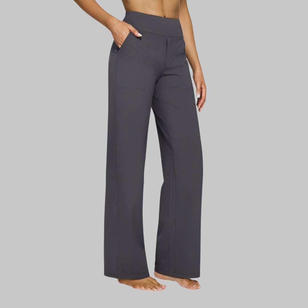 Daria High-Waist Wide-Leg Pants