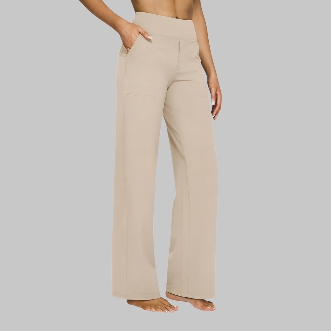 Daria High-Waist Wide-Leg Pants
