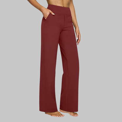 Daria High-Waist Wide-Leg Pants