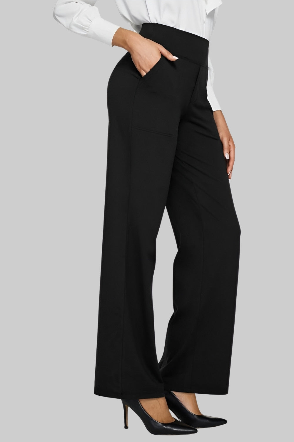 Daria High-Waist Wide-Leg Pants