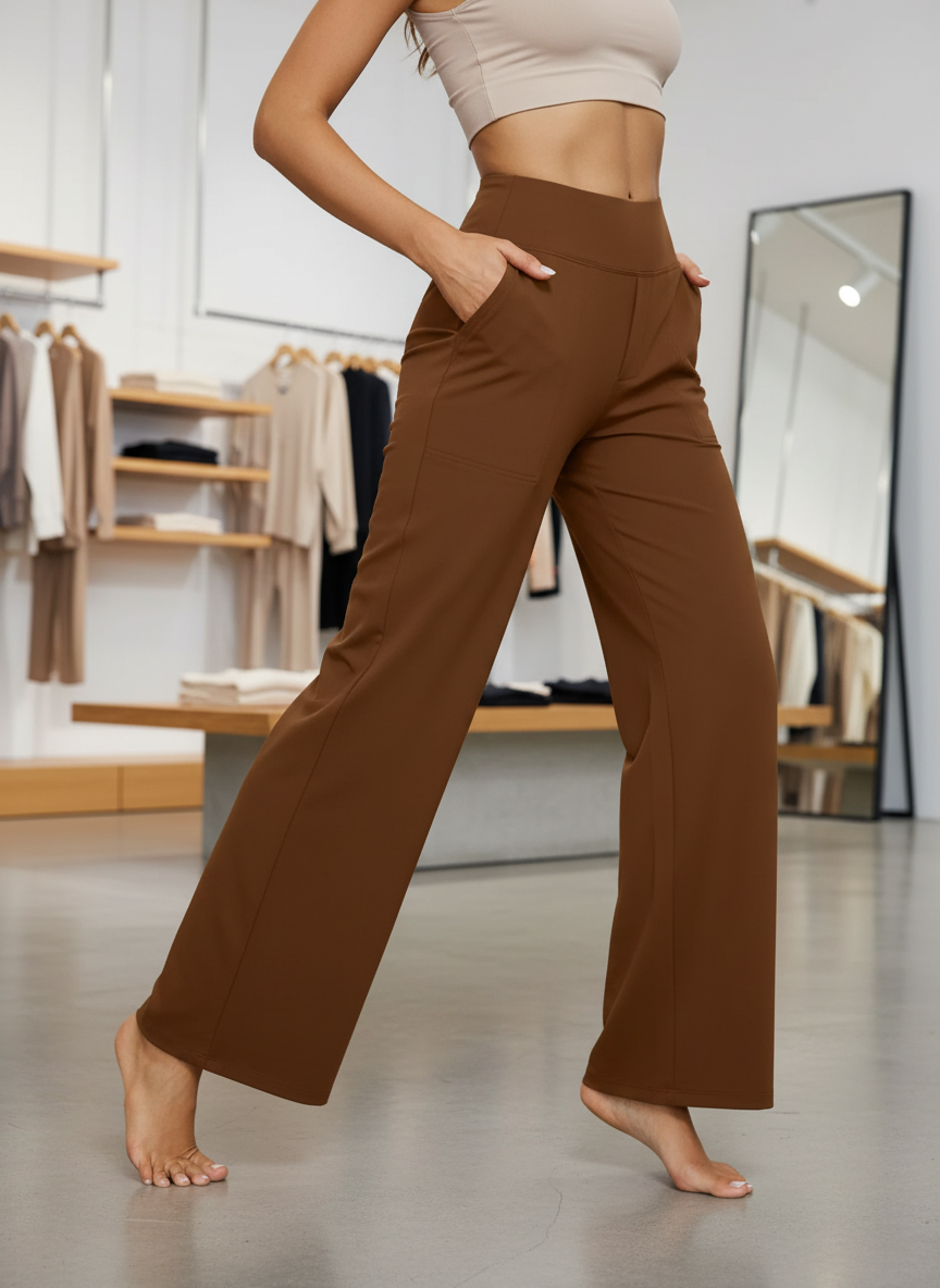 Daria High-Waist Wide-Leg Pants