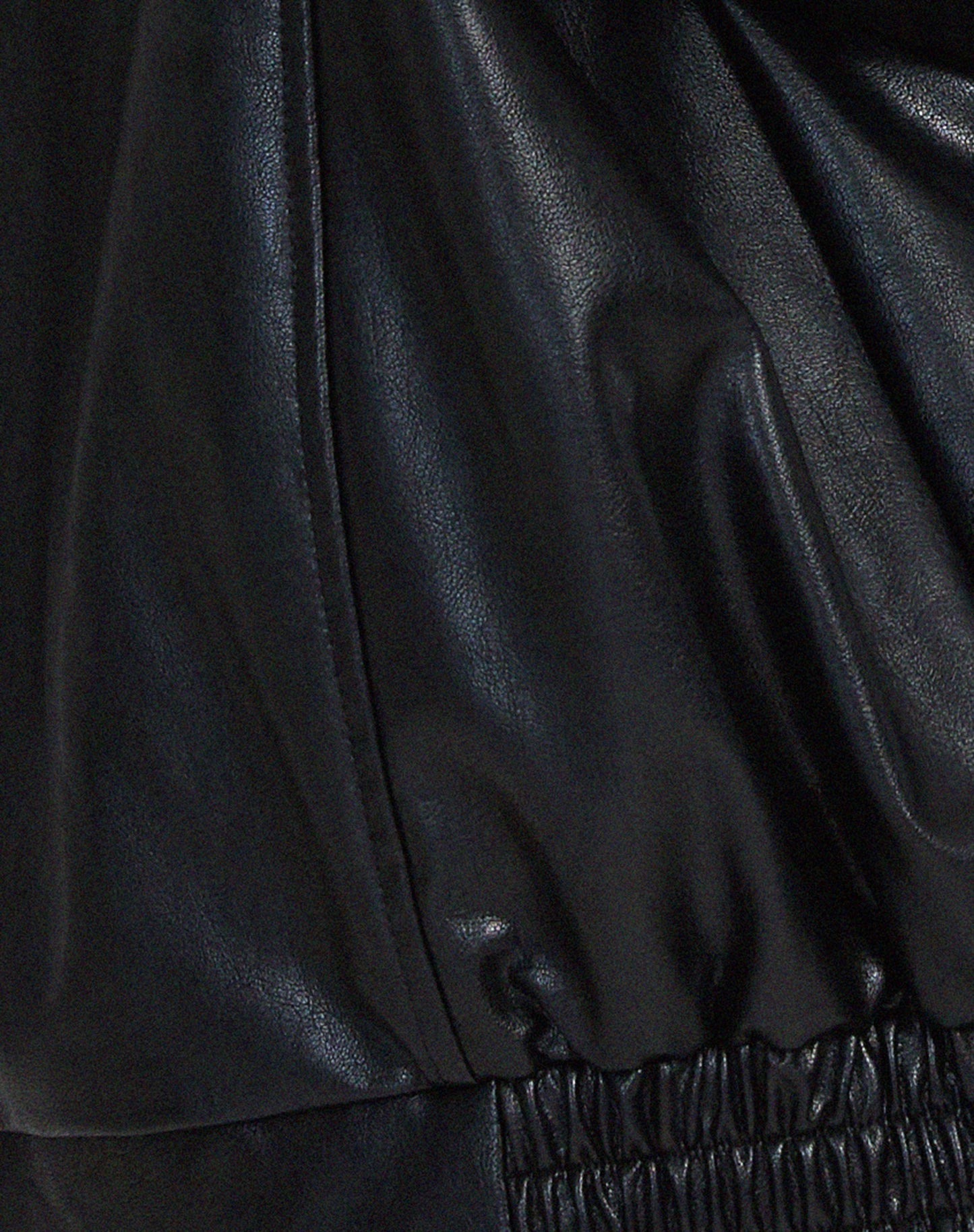 Donna Herfstzachte Leatherlook Oversized Jacket