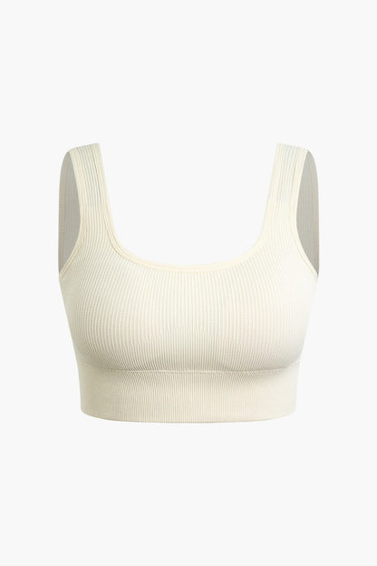 Elaine | Naadloos Sportset met Crop-Top & Yoga Shorts
