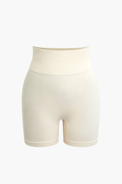 Elaine | Naadloos Sportset met Crop-Top & Yoga Shorts