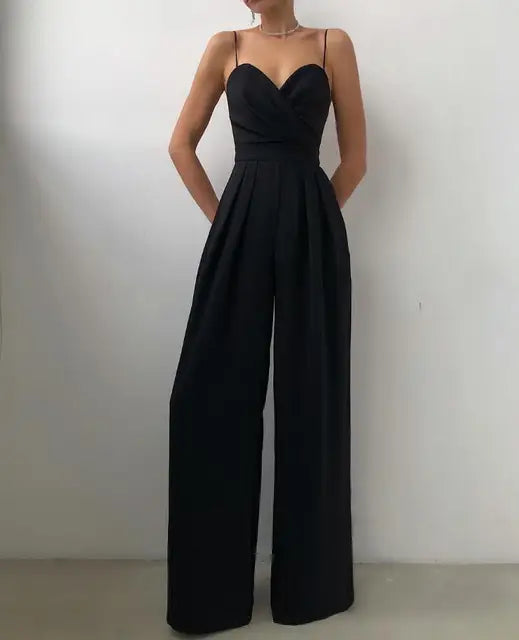 Elegante Mouwloze Jumpsuit voor Dames met Flatterende Snit