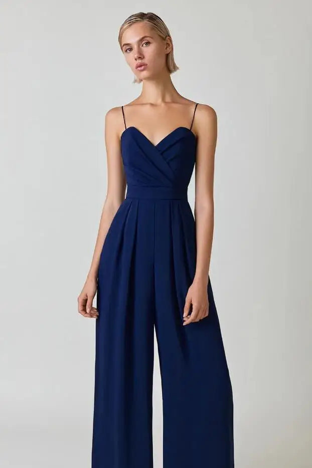 Elegante Mouwloze Jumpsuit voor Dames met Flatterende Snit