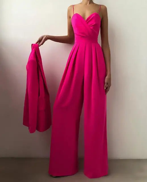Elegante Mouwloze Jumpsuit voor Dames met Flatterende Snit
