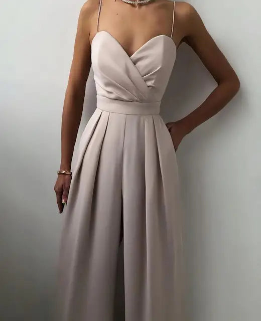 Elegante Mouwloze Jumpsuit voor Dames met Flatterende Snit