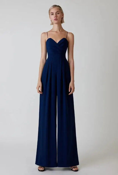 Elegante Mouwloze Jumpsuit voor Dames met Flatterende Snit