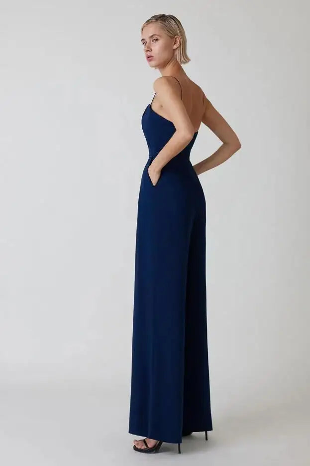 Elegante Mouwloze Jumpsuit voor Dames met Flatterende Snit