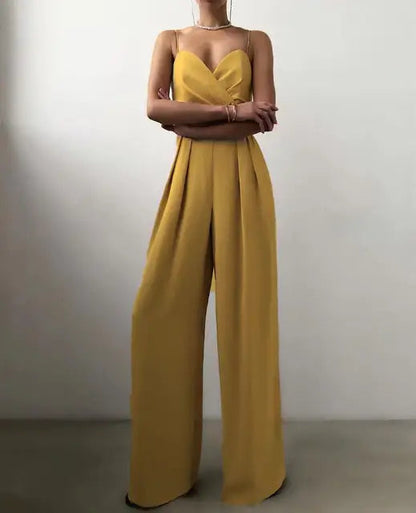 Elegante Mouwloze Jumpsuit voor Dames met Flatterende Snit