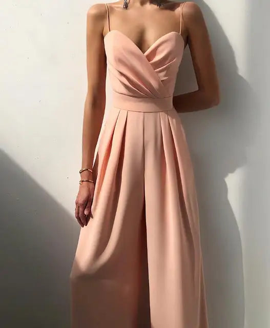 Elegante Mouwloze Jumpsuit voor Dames met Flatterende Snit