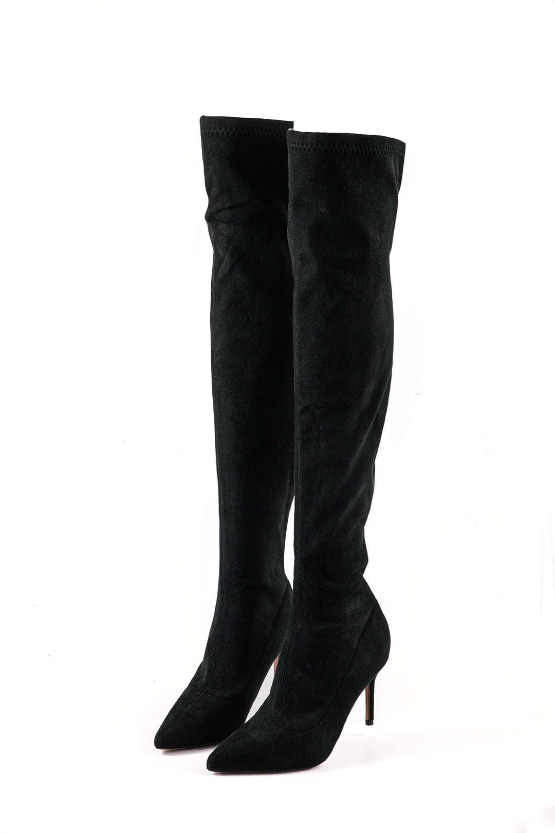 Elegante Overknee-Boots van Suède – Stijlvol & Vrouwelijk