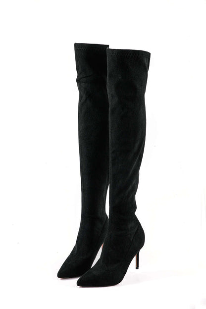 Elegante Overknee-Boots van Suède – Stijlvol & Vrouwelijk