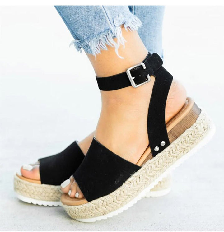 Elegante Sandalen met Verstelbare Riemen voor Dames