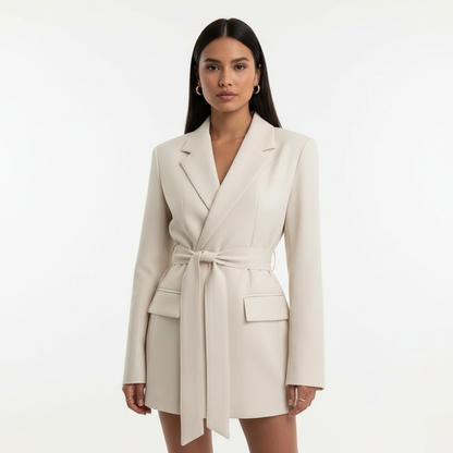 Elegante blazerjurk met ceintuur – Livia