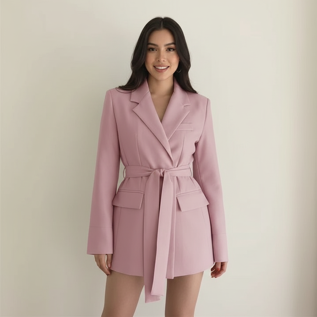 Elegante blazerjurk met ceintuur – Livia
