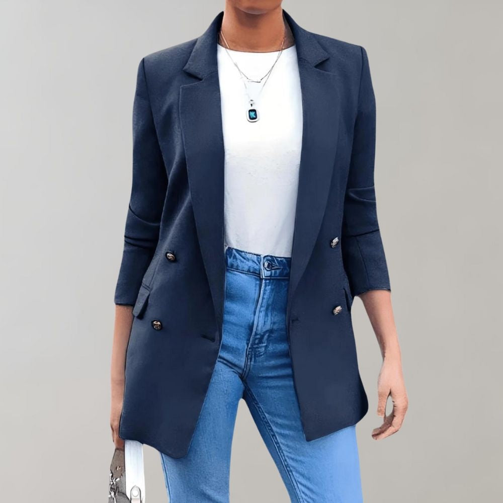 Elegante dames blazer met driekwart mouwen – Camille