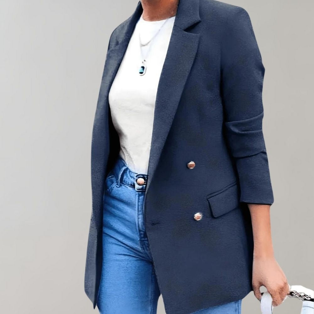 Elegante dames blazer met driekwart mouwen – Camille