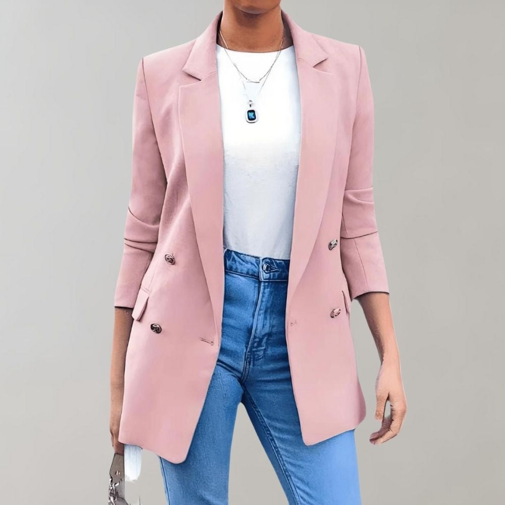 Elegante dames blazer met driekwart mouwen – Camille