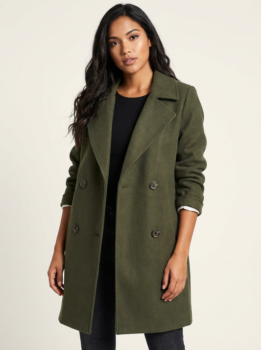 Elegante double-breasted dames trenchcoat