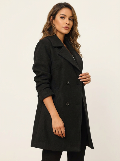 Elegante double-breasted dames trenchcoat