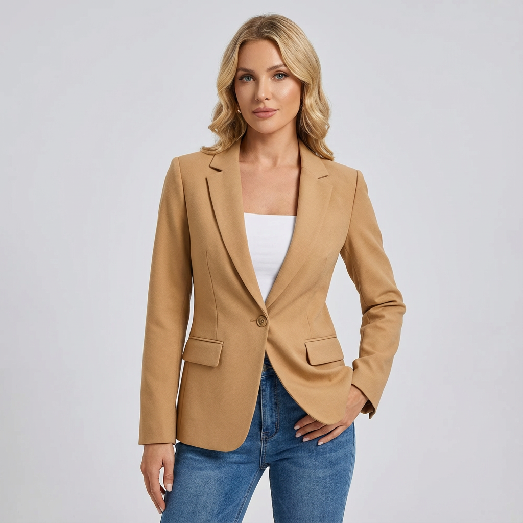 Elegante getailleerde dames blazer met tijdloze pasvorm