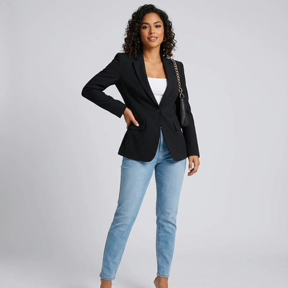 Elegante getailleerde dames blazer met tijdloze pasvorm