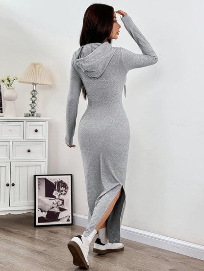 Elegante hoodie maxi jurk – Iris