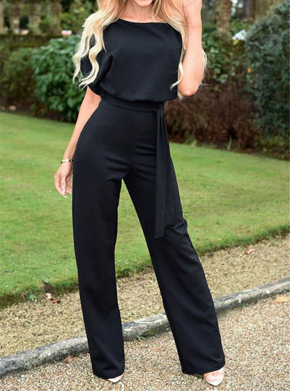 Elegante jumpsuit met riem voor vrouwen